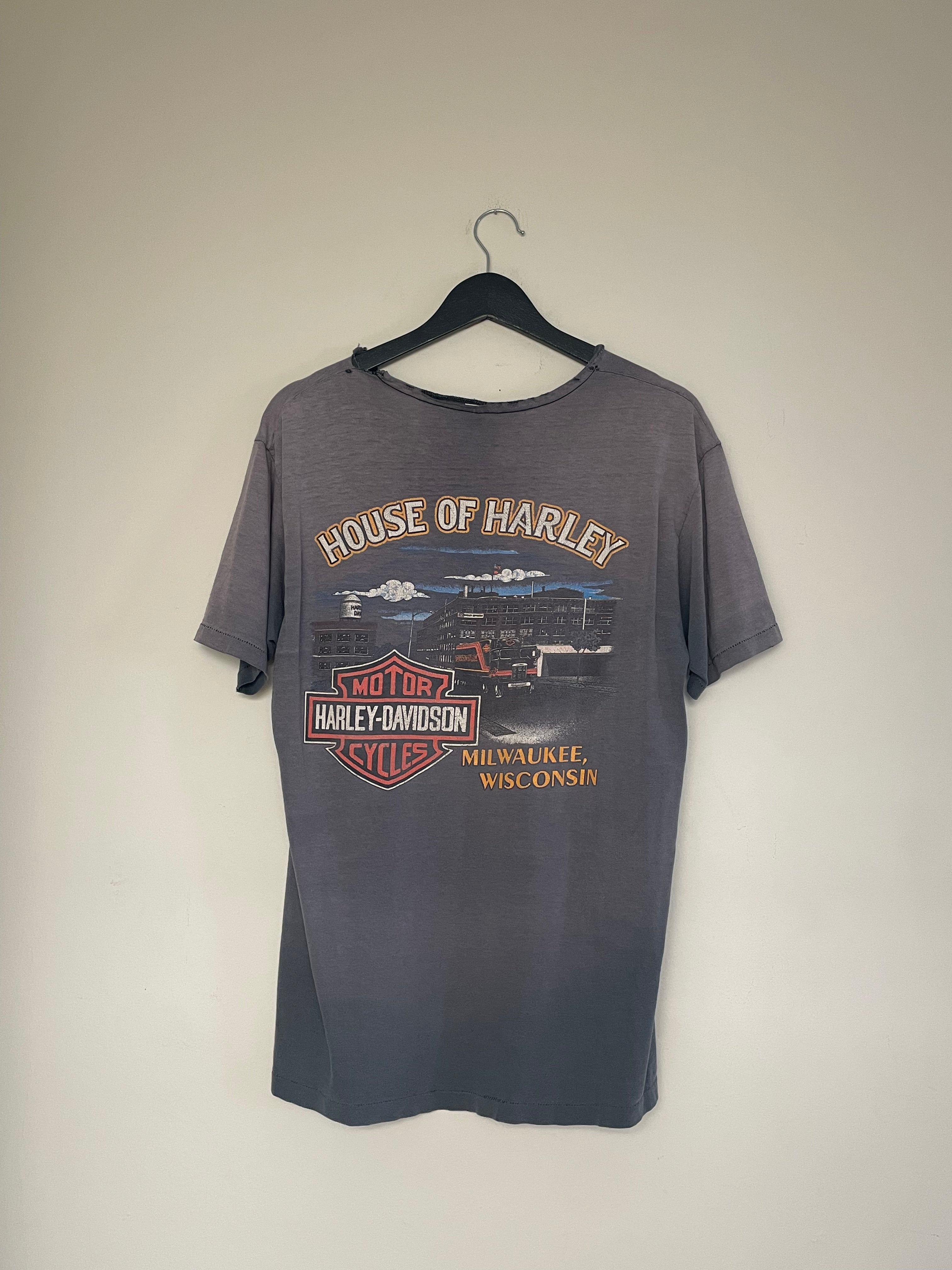 90s Faded Harley Davidson (L)