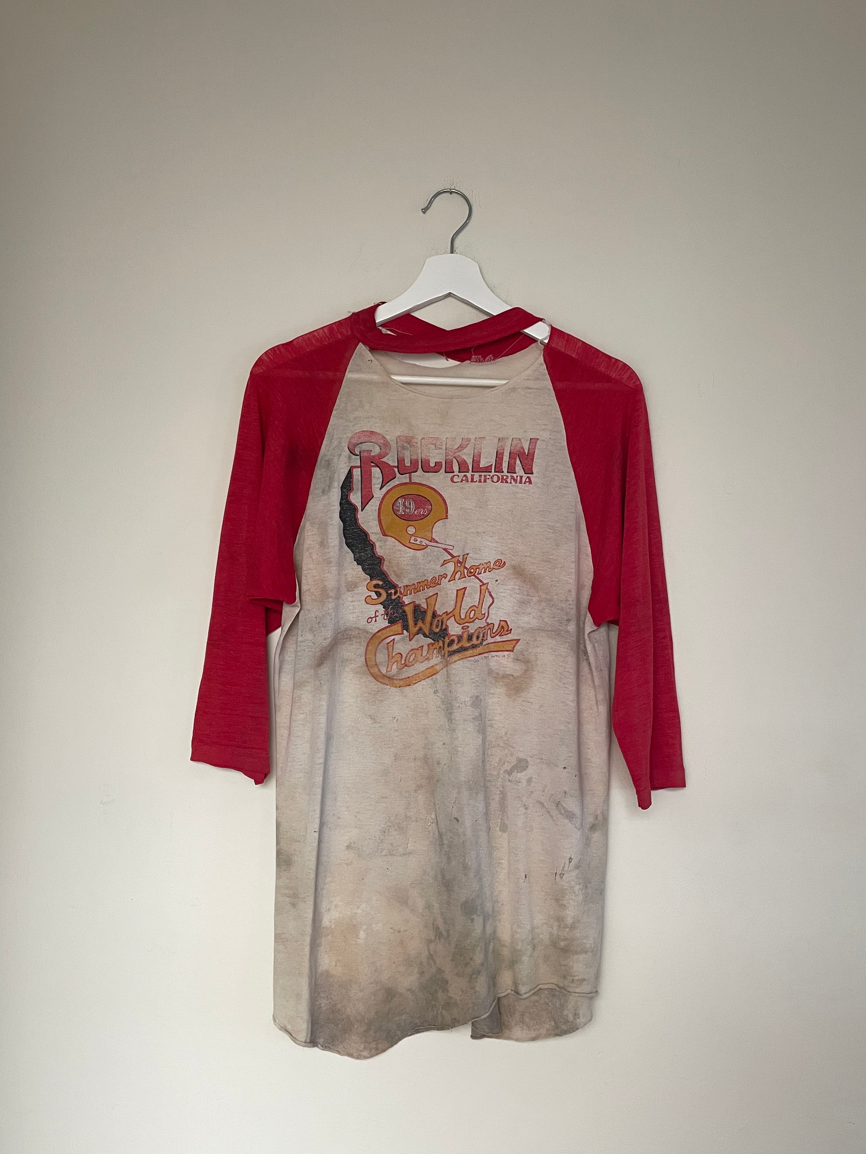 80s Thrashed 49ers Raglan Tee (M)