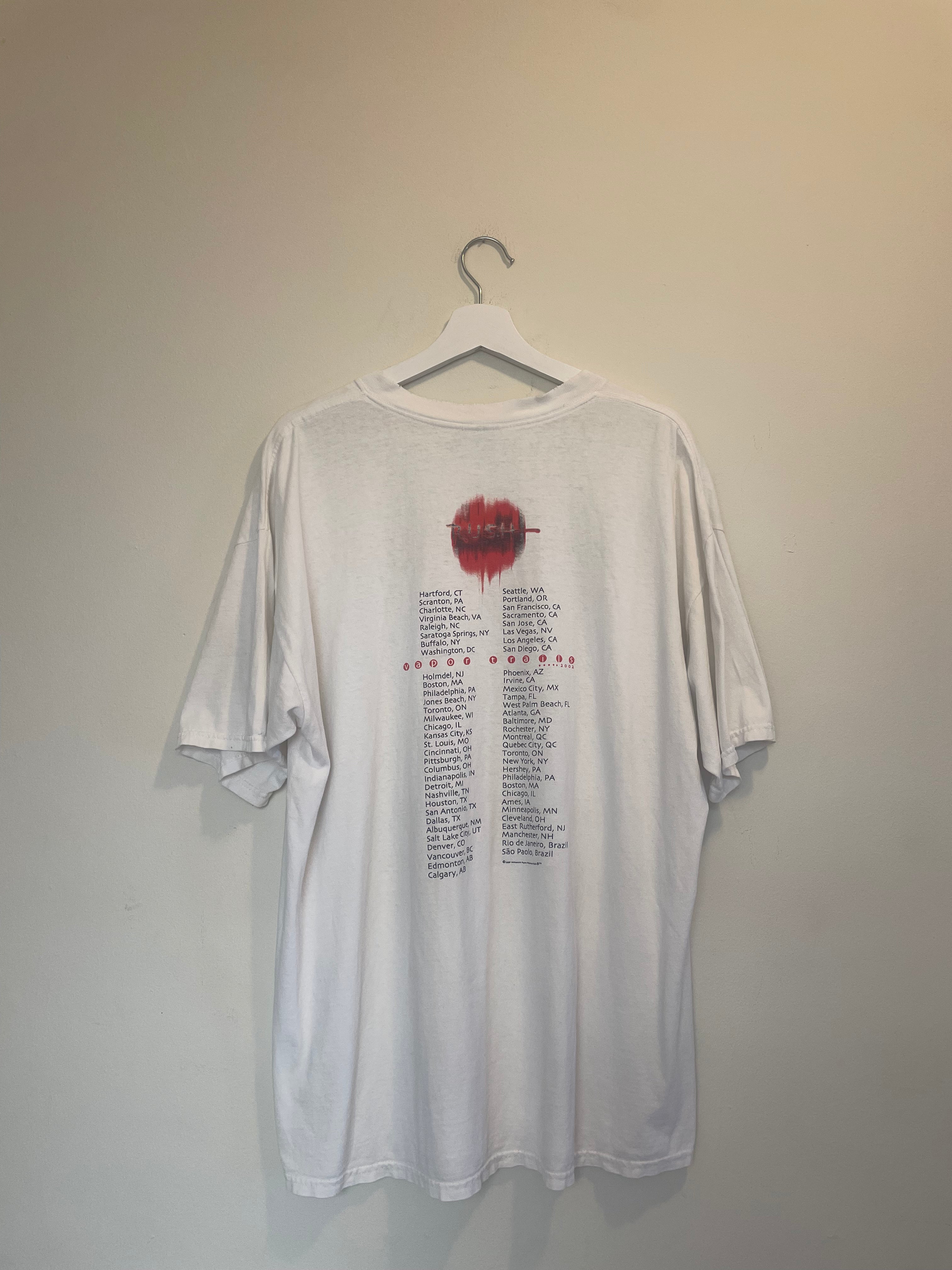 00s Rush Vapor Trails Tour Tee (XL)