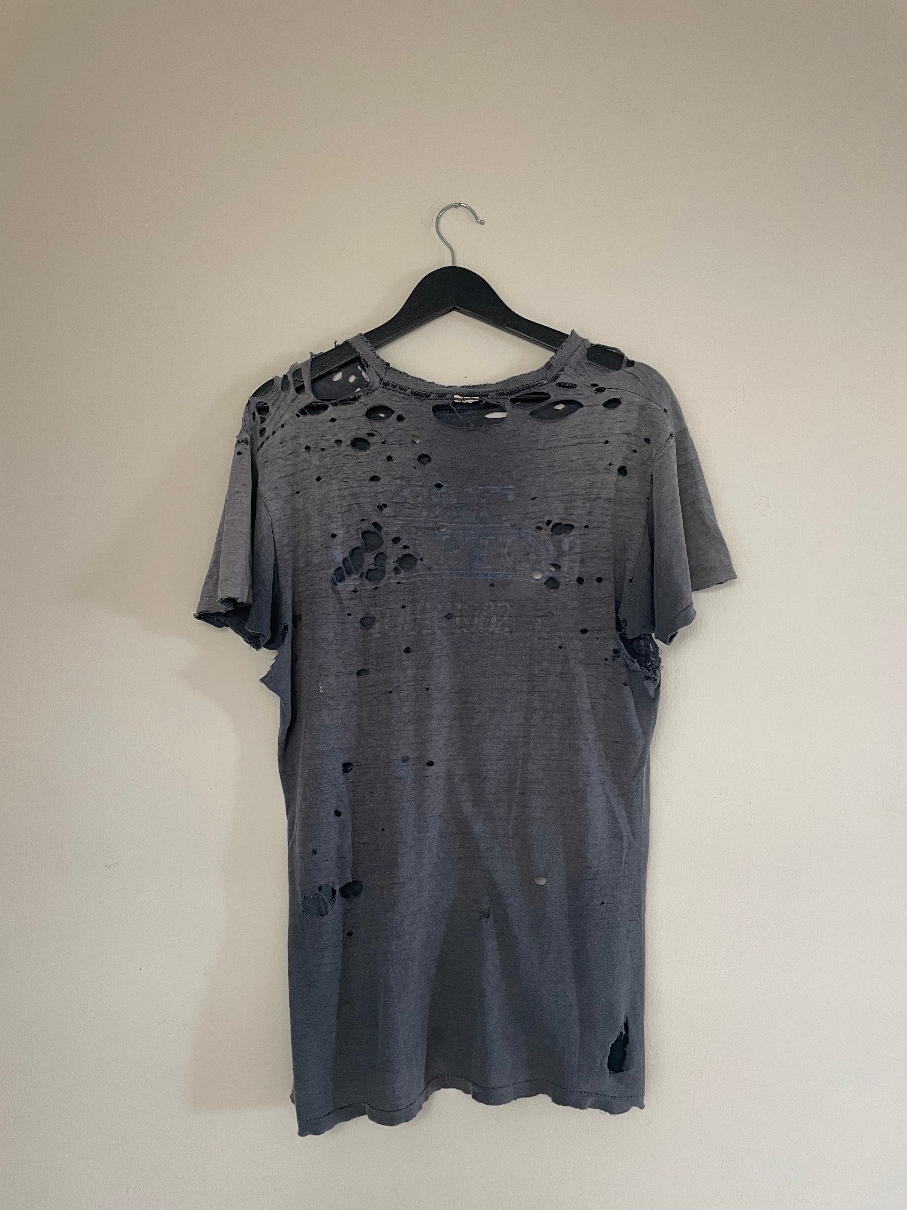 80s Thrashed Eric Clapton Band Tour Tee (S)