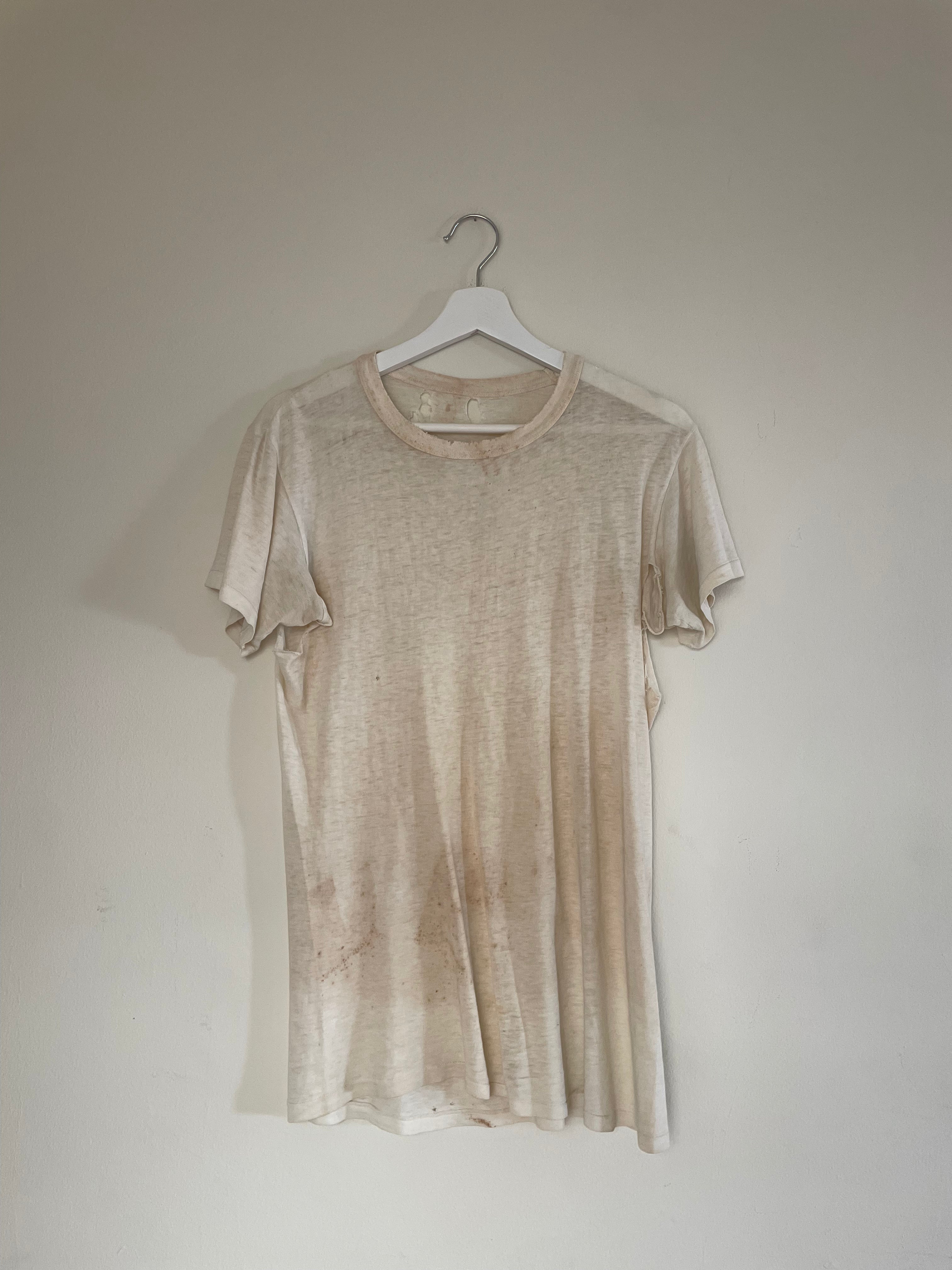 70s Thrashed Blank White Tee (S)