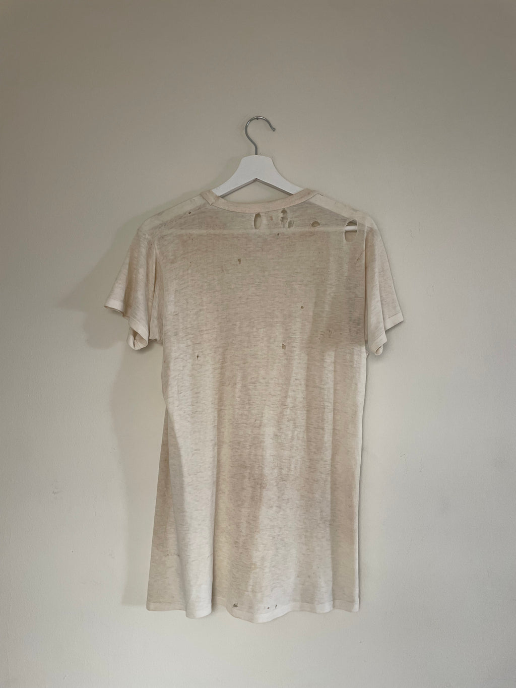 70s Thrashed Blank White Tee (S)