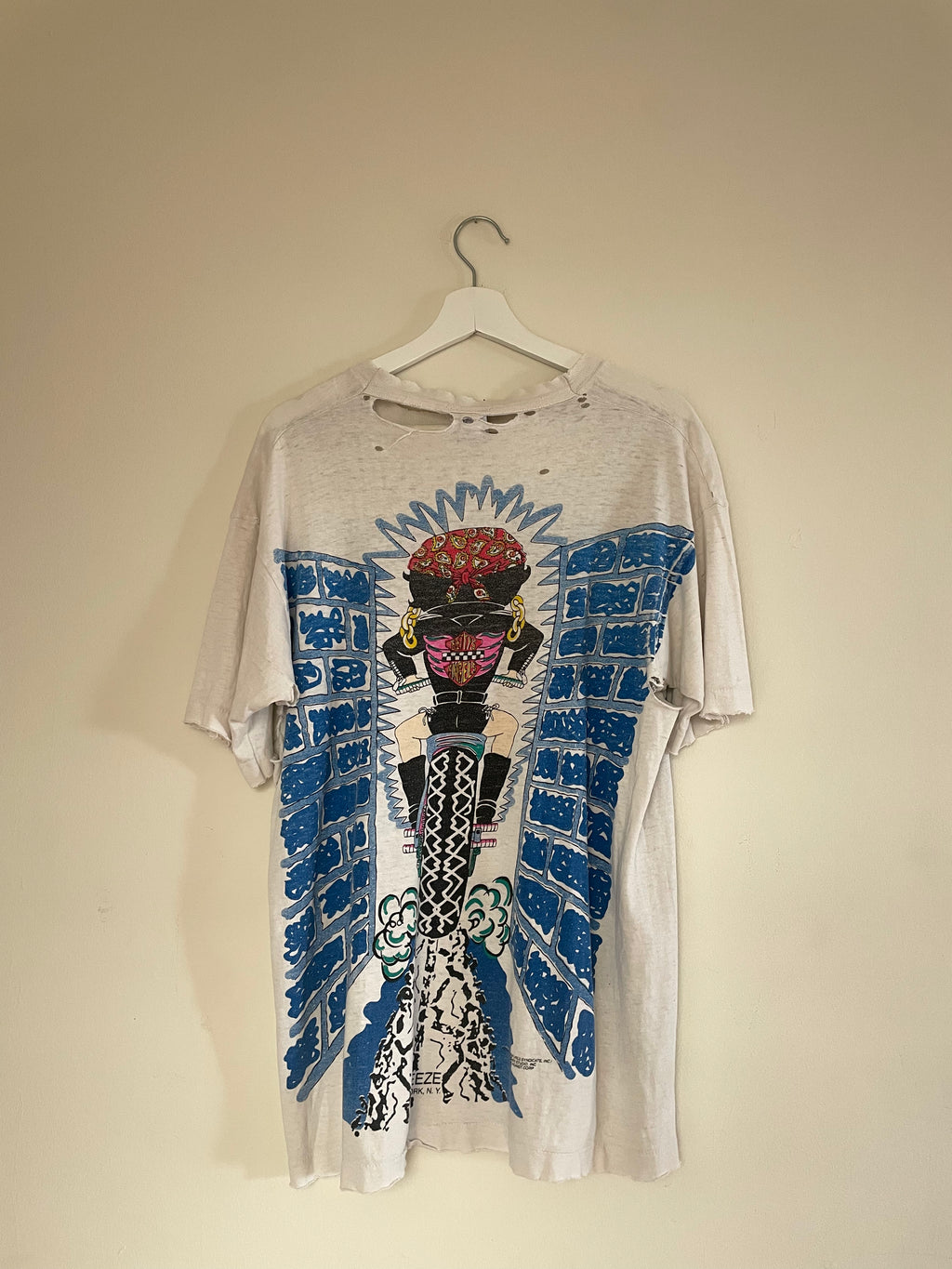 90s Thrashed Betty Boop "Freeze New York" Tee (XL)