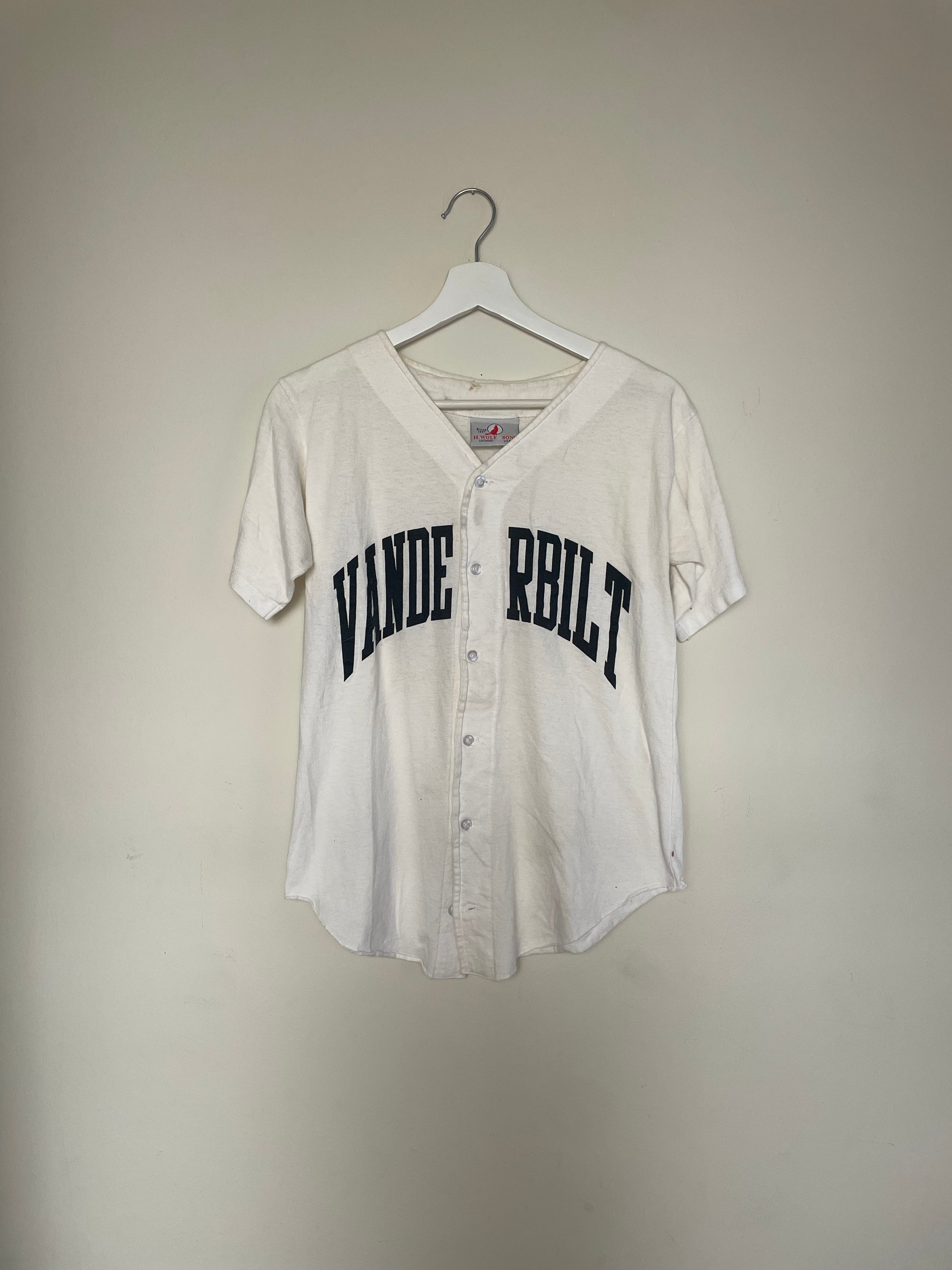 70s H. Wolf & Sons Vanderbilt baseball jersey (XS)