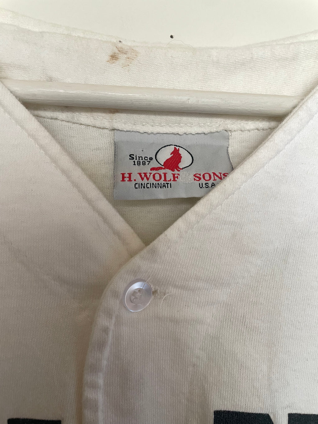 70s H. Wolf & Sons Vanderbilt baseball jersey (XS)